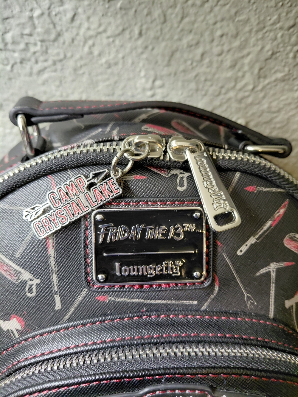 Loungefly Friday the 13th Jason Mask Mini Backpack - Picture 8 of 16